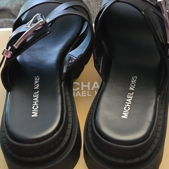 Michael Kors Black Strappy Sandals - Picture 4 of 5